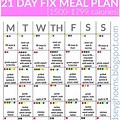 21 Day Challenge Meal Plan