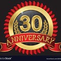 30 Anniversary Label PNG