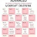 30 Fitness Challenge Calendar