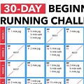 30-Day Beginner Run Challenge Calendar