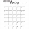 30-Day Challenge Blank Printable