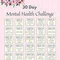 30-Day Mental Health Challenge Calender PDF