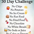 30-Day No Junk Food Challenge