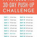 30-Day Push-Up Challenge Printable