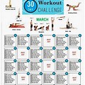 30-Day Workout Challenge Calendar