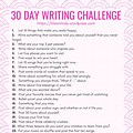 30-Day Writing Challenge Bullet Journal