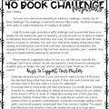 40 Book Challenge Parent Letter