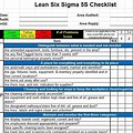 5S Audit Checklist Excel