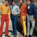 60s Fashion Men Colorful Summer