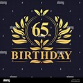 65 Birtday Gold