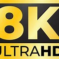 8K Resolution Logo