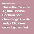 Agatha Christie Books in Chronological Order