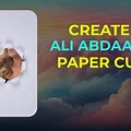 Ali Abdaal Paper Cutout Art