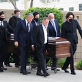 Andrea Barber at Bob Saget Funeral