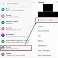 Android Password Manager Settings