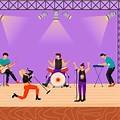 Animated Band Top View