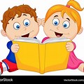 Animated Kids Reading Books