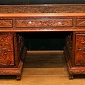 Antique Hand Carved Desk