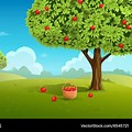 Apple Tree Background Wallpaper 2D