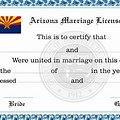 Arizona Certified Marriage Certificate
