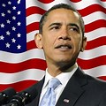 Barack Obama American Flag