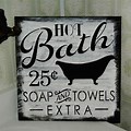 Baths 25 Cent Sign