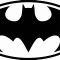 Batman Logo Jpg Black and White