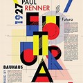 Bauhaus Typography Movement Poster Design