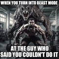 Beast Mode Gym Memes