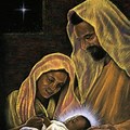 Black Baby Jesus in Manger