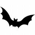 Black Bat Shape Clip Art