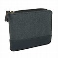 Black Cloth Zipper Wallet
