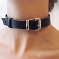 Black Leather Choker