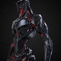Black and Red Robot Concept Art