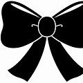 Black and White Bow Clip Art Transparent Background