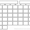 Blank 31 Day Calendar to Type In