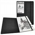 Blank Black Paper Sketchbook