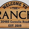 Blank Wood Farm Ranch Sign