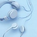 Blue Color Aesthetic Headphones