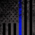 Blue Line American Flag Wallpaper
