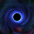 Blue Outer Space Black Hole