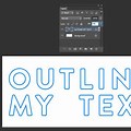 Bold Text Outline Photoshop