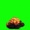 Bomb Explosion Greenscreen