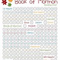 Book of Mormon Chapters Chart