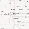 Brandon South Dakota On US Map