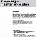 Business Plan Maintenance Template