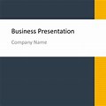 Business Yellow and Dark Blue PowerPoint Background