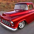 Candy Apple Red 57 Chevy Pickup Truck