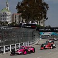 Cars Racing at Long Beach IndyCar Race