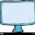 Cartoon Image Computer Screen On the Right Hand Side